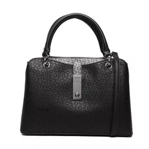 Bolsa Tote Guess<BR>- Cinza & Preta