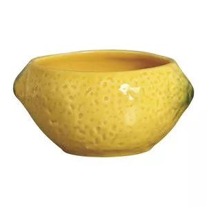 Bowl Para Sobremesa Limão<BR>- Amarelo & Verde<BR>- 6,5x13,5x11cm<BR>- 350ml<BR>- Scalla Cerâmica