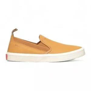 Slip On Com Recortes<BR>- Caramelo