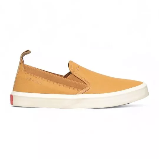 Slip On Com Recortes- Caramelo