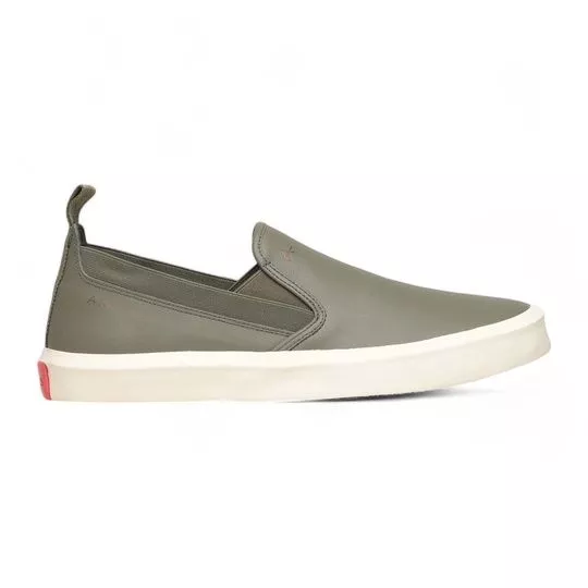 Slip On Com Recortes- Verde Militar