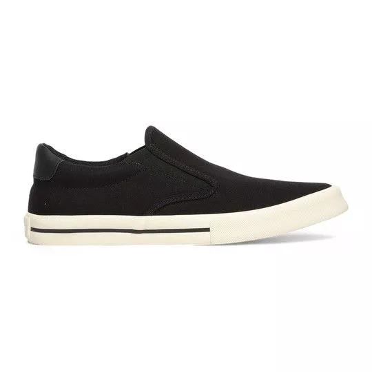 Slip On Com Recortes- Preto