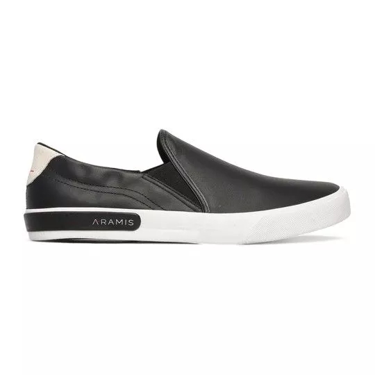 Slip On Com Recortes- Preto & Cinza