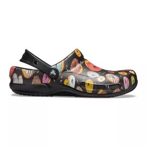 Bistro Graphic Clog<BR>- Preto