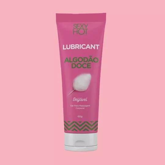 Gel Beijável Para Massagem Lubricant- Algodão Doce- 60g- Adão E Eva