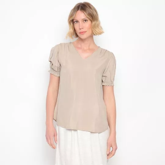 Blusa Lisa- Bege