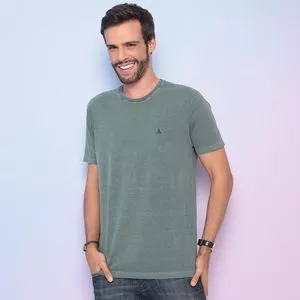 Camiseta Estonada<BR>- Verde Militar