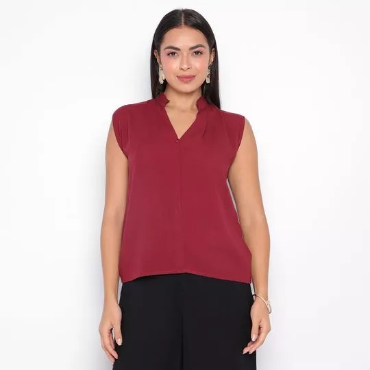 Blusa Lisa- Vinho