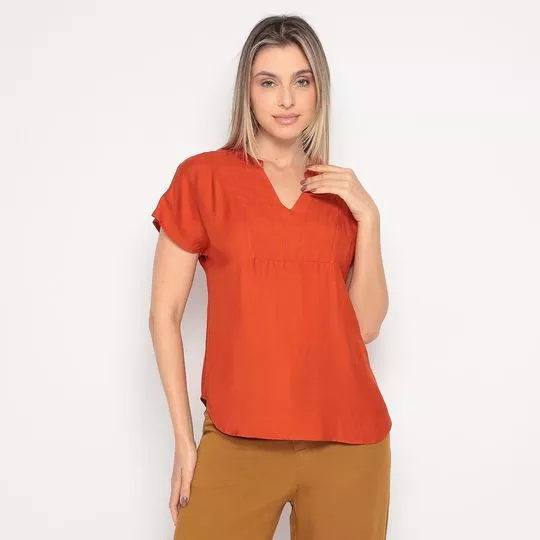 Blusa Básica- Laranja Escuro