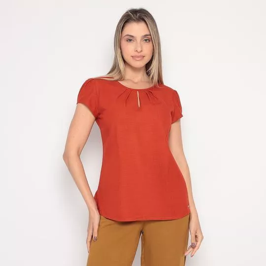 Blusa Básica- Laranja Escuro