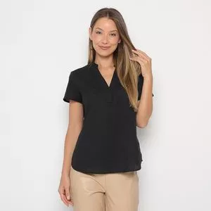 Blusa Lisa<BR>- Preta