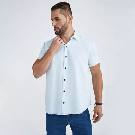 Camisa Jeans- Azul Claro- Zait Jeans