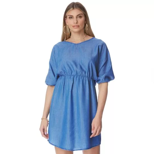 Vestido Jeans Curto- Azul- Zait Jeans