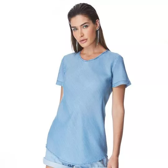 Blusa Jeans- Azul Claro- Zait Jeans