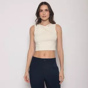 Cropped Com Transpasse<BR>- Off White