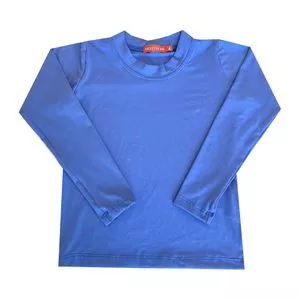 Camiseta Com Proteção UV<BR>- Azul
