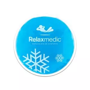 Bolsa Térmica Adesiva<BR>- Azul<BR>- Ø10,5cm<BR>- Relaxmedic