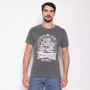 Camiseta Von Dutch®<BR>- Preta