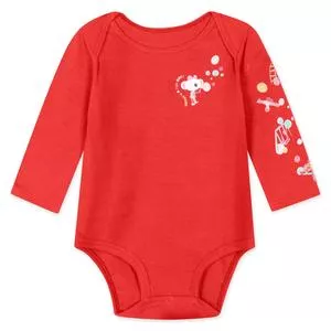 Body Lilica Ripilica®<BR>- Vermelho & Branco