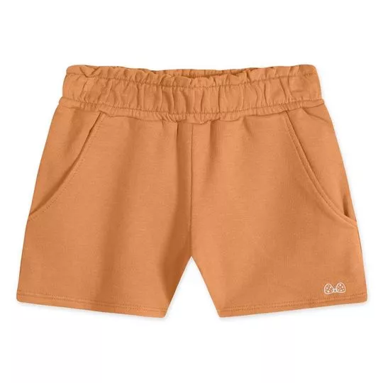 Short Com Recortes- Laranja