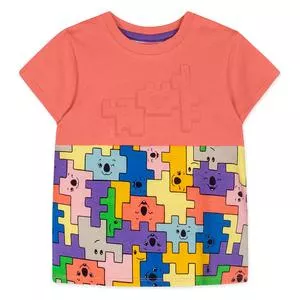 Blusa Geométrica<BR>- Rosa & Roxa