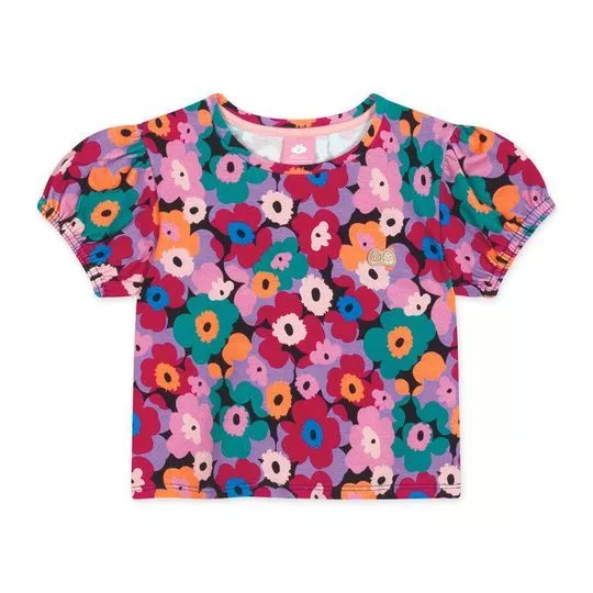 Blusa Floral- Preta & Vermelha