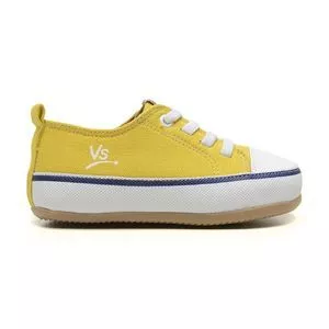 Tênis Rainbow Com Recortes<BR>- Amarelo & Branco<BR>- Blue Infantil