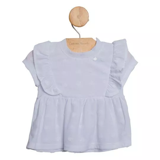 Blusa Com Babados- Branca