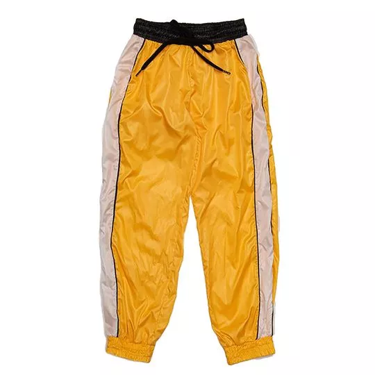 Calça Jogger Com Recortes- Laranja & Preta- Mylu