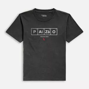 Camiseta Paizão<BR>- Preta & Branca