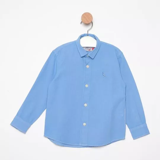 Camisa Lisa- Azul Claro