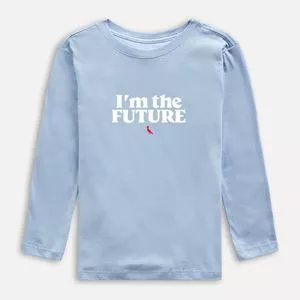 Camiseta I'm The Future<BR>- Azul Claro & Branca