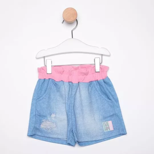 Short Destroyed- Azul