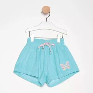 Short Borboleta<BR>- Azul Claro