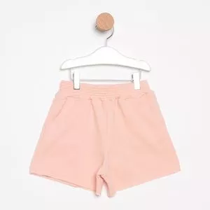 Short Com Bolsos<BR>- Rosa Claro