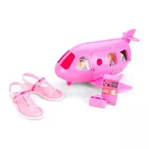 Sandália Barbie Flight®<BR>- Rosa Claro