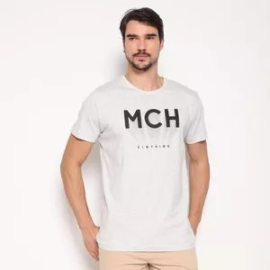 Camiseta MCH<BR>- Cinza Claro