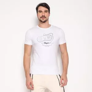 Camiseta Player I<BR>- Branca