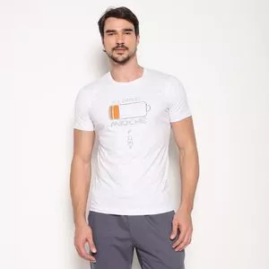 Camiseta Batery<BR>- Branca