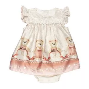 Vestido Body Anjos Baby®<BR>- Off White