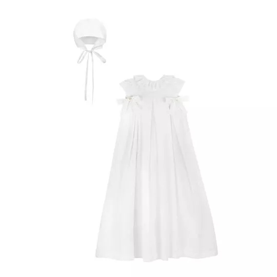 Vestido Para Batizado- Branco