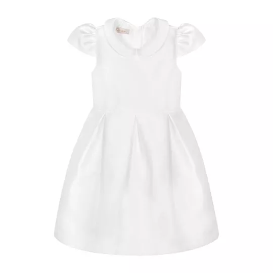 Vestido Acetinado- Branco