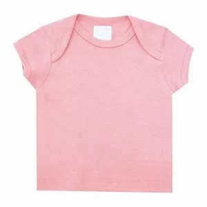 Camiseta Lisa<BR>- Rosa Claro<BR>- Ticco Baby