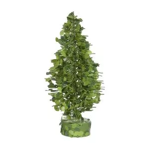 Árvore De Natal Decorativa<BR>- Verde<BR>- 15cm