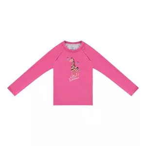 Blusão Girafa<BR>- Pink & Laranja<BR>- Malwee