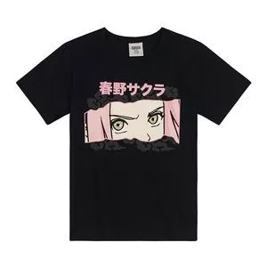 Camiseta Naruto®<BR>- Preta & Rosa