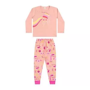 Pijama Unicórnio<BR>- Rosa Claro & Pink