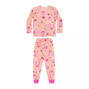 Pijama Arco-íris<BR>- Rosa Claro & Pink