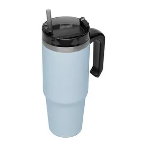 Caneca Térmica Parede Dupla Slimterm Com Base Ergonômica<BR>- Azul<BR>- 890ml<BR>- Wolff