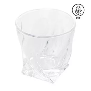 Jogo De Copos Para Whisky Tortile<BR>- Cristal<BR>- 6Pçs<BR>- 310ml<BR>- Wolff